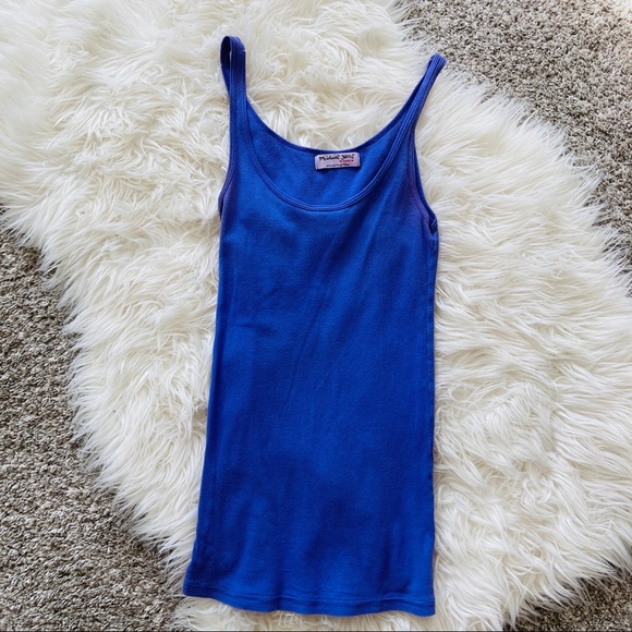 Michael Stars | Purple Ribbed Tank - Picture 2 of 8